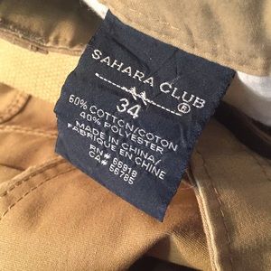 Sahara Club size 34 Cargo shorts New